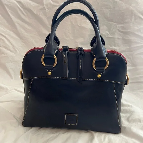 Dooney and Bourke Florentine Cameron satchel - Navy - Picture 2 of 11